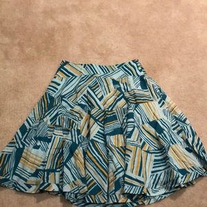 Odille Anthropologie Patterned Skirt